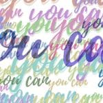 positive word cloud to illustrate an article on using affirmations