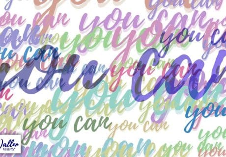 positive word cloud to illustrate an article on using affirmations