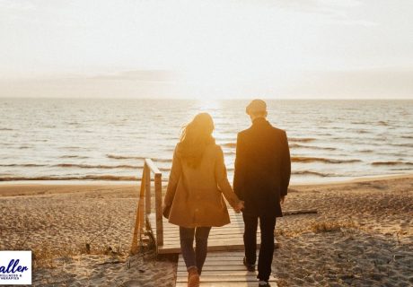 man and woman holding hands, illustration for article on relationships