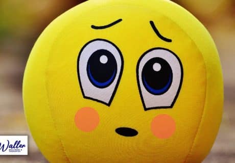 blushing emoji to illustrate an article on hypnosis to stop blushing