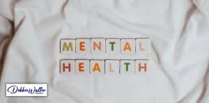 a tee shirt with the word mental health on the front to illustrate an article on mental health in lockdown