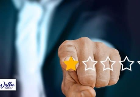 image of a man giving a one star review to illustrate an article about dealing with your inner critic