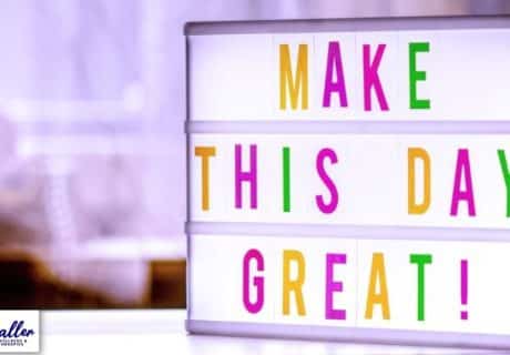 a sign saying Make This Day Great to illustrate an article on boosting confidence