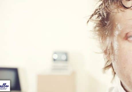 a worried looking man to illustrate an article on reducing worry and anxiety